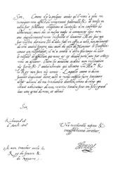 Brief von Henry Frederick, Prinz von Wales, an König Heinrich IV. von Frankreich, 1606