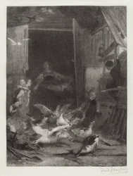 Ohne Titel (Bauernhofszene)