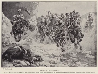 Den Ballon zurückziehen (Lithografie)