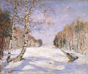 Schatten auf dem Schnee, um 1890-1918