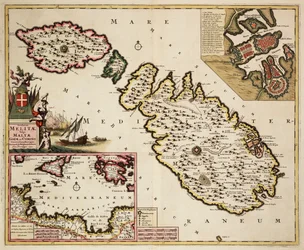 Karte von Malta, Gozo und Comino