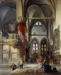Innenraum der Kirche der Frari in Venedig