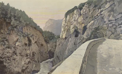 Aime, Isère-Schlucht, Straße von Moutiers nach Aoste