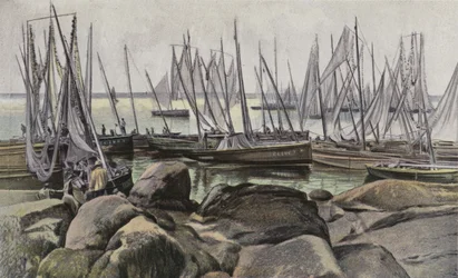 Concarneau, Fischerboote für Sardinen