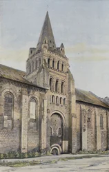 Cunault, Kirche, Fassade N