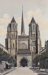 Dijon, Kathedrale Saint-Benigne, Fassade W