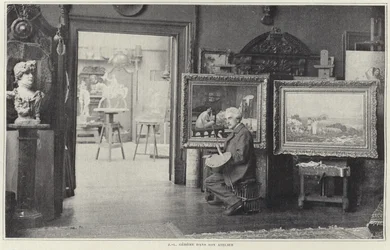 Jean-Leon Gerome in seinem Atelier