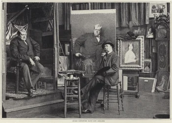 Jules Lefebvre in seinem Atelier