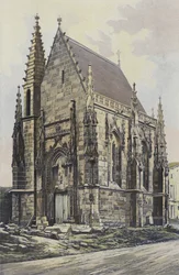 Ménigoute, Kapelle, Gesamtansicht S O