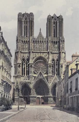 Reims, Kathedrale, Fassade W