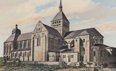 Saint-Benoît-sur-Loire, Abteikirche, Gesamtansicht Süd