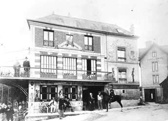 Das Hotel Fournaise in Chatou, ca. 1880