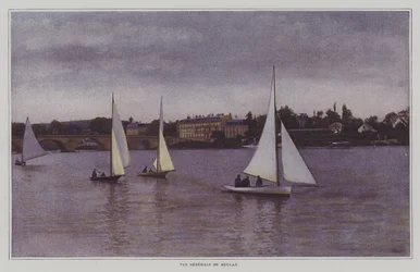 Blick auf Meulan-en-Yvelines, Paris