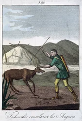 Ein tschuktschischer Schamane konsultiert das Orakel, 1811