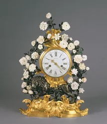 Eine Louis XV Uhr, Vincennes/Mennecy, ca. 1750
