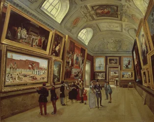 Eine Gemäldegalerie im Musée du Luxembourg, 1883-85