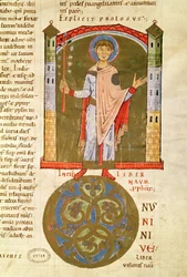 Ein Prophet, aus der Bibel von Saint-Andre aux-Bois