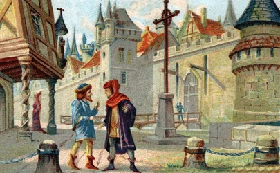 Eine Stadt im Mittelalter
