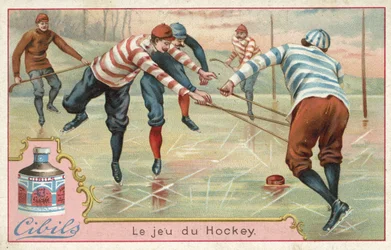 Ein Hockeyspiel