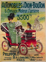 Werbung für De Dion-Bouton Automobile, ca. 1900