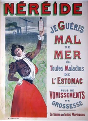 Werbung für Nereide-Medizin gegen Seekrankheit, um 1900