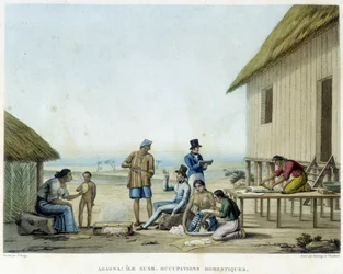 Agagna: Guam-Insel, häusliche Tätigkeiten