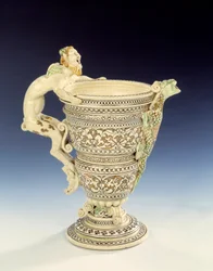 Aiguiere aus feiner Fayence von Saint Porchaire