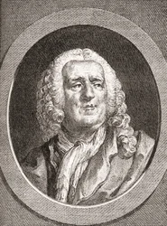 Alexis Piron, 1689-1773. Französischer Epigrammatiker und Dramatiker. Aus Les Heures Libres veröffentlicht 1908.