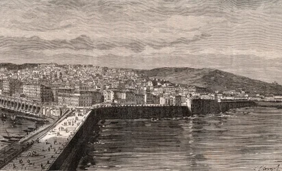 Algier - Algerien - Gravur in 