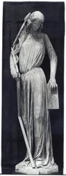 Allegorische Figur der Synagoge, vom Südquerhausportal der Kathedrale, ca. 1230