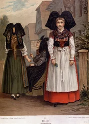 Elsässer in regionaler Tracht