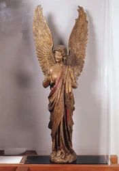 Engel, 1260-70, aus der Kirche von Saudemont (vergoldetes Holz)