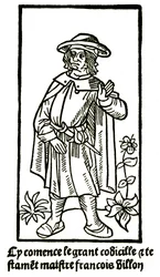 Apokryphes Porträt des Dichters Francois Villon in 