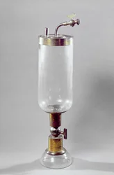 Apparat zum Studium von Gasen, entworfen von Antoine Laurent de Lavoisier (1743-94)