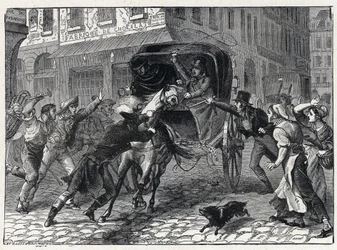 Verhaftung von Georges Cadoudal (1771-1804), einem Anführer der Chouans während der Vendée-Kriege, 9. März