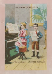 Künstlerische Kinder. November; musikalischer Abend