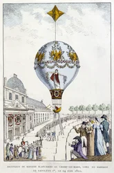 Aufstieg von Madame de Blanchard zum Champs-de-Mars, bei der Hochzeit von Napoleon I., 24. Juni
