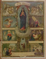 Ave Maria Gebetskarte