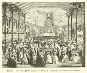 Ball gegeben von den Damen der Halle, am 17. August 1850, auf dem Markt der Unschuldigen