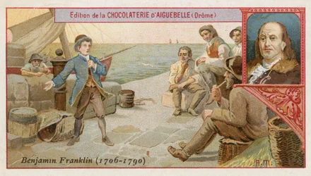 Benjamin Franklin, amerikanischer Wissenschaftler, Erfinder und Politiker