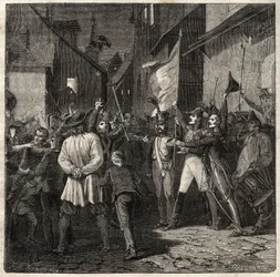Verschwörung von Berton 1822 - General Jean Baptiste Berton (1769-1822) errichtete 1822 eine provisorische Regierung in Thouars.