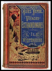 Buchumschlag von Die geheimnisvolle Insel von Jules Verne (1828-1905), Ausgaben Hetzel 1875