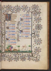 Stundenbuch, Add MS 32454 f.7r, Frankreich