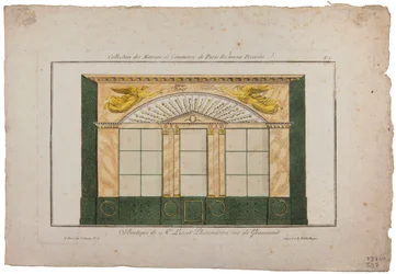 Boutique von M. Lescot, Apotheker, rue de Gramont, Paris