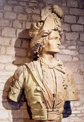 Bugfigur: Büste eines französischen Freibeuters. 17. Jahrhundert Saint Malo, Stadtmuseum