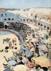 Stierkampf in Nîmes, Illustration aus Le Petit Journal, 1894