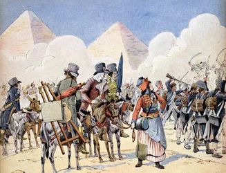 Ägyptischer Feldzug (Expedition) (1798-1801): die französische Armee in Ägypten unter Napoleon Bonaparte: die Künstler, die der Armee folgen