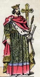 Kapetingische Dynastie: Porträt von Robert II. dem Frommen, König der Franken