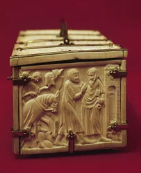 Kästchen mit Szenen aus der Liebesliteratur, 1330er Jahre