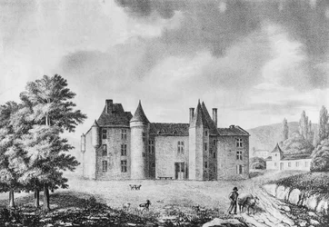 Chateau de Montaigne, Dordogne (Stich)